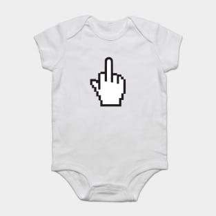 Pixelated Middle Finger T-Shirt Baby Bodysuit
